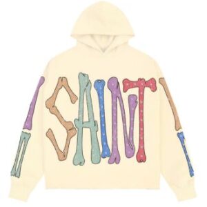 Saint Bones Boxy Fleece Hoodie w/Rhinestones