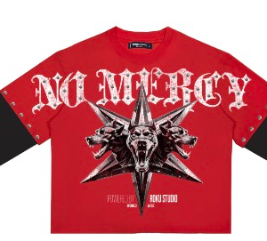 No Mercy Boxy Layered Long Sleeve Tee