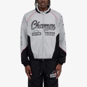 Champs World Wide Windbreaker Full Zip Jacket - Black